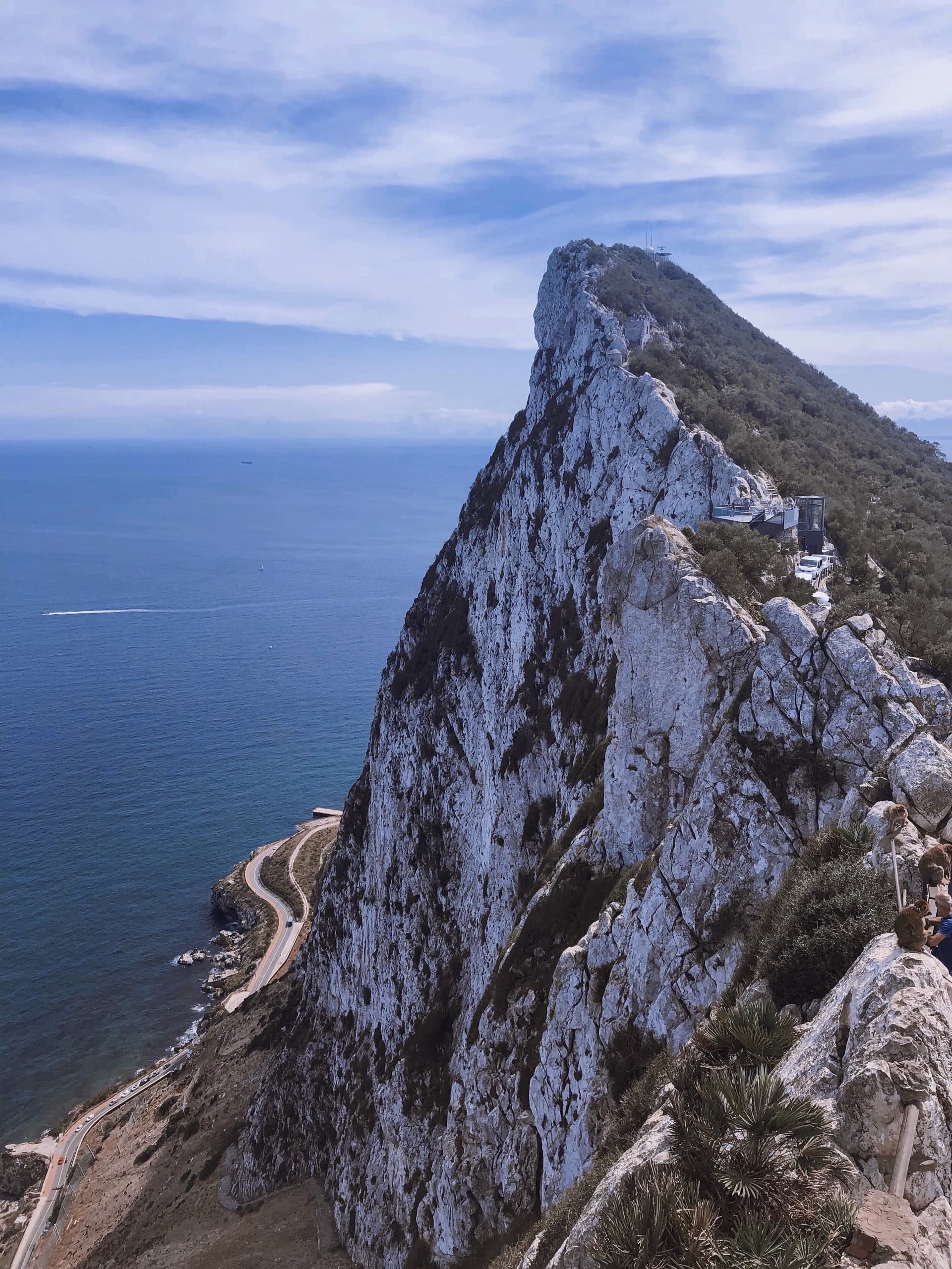 The Rock of Gibraltar seen from the sea